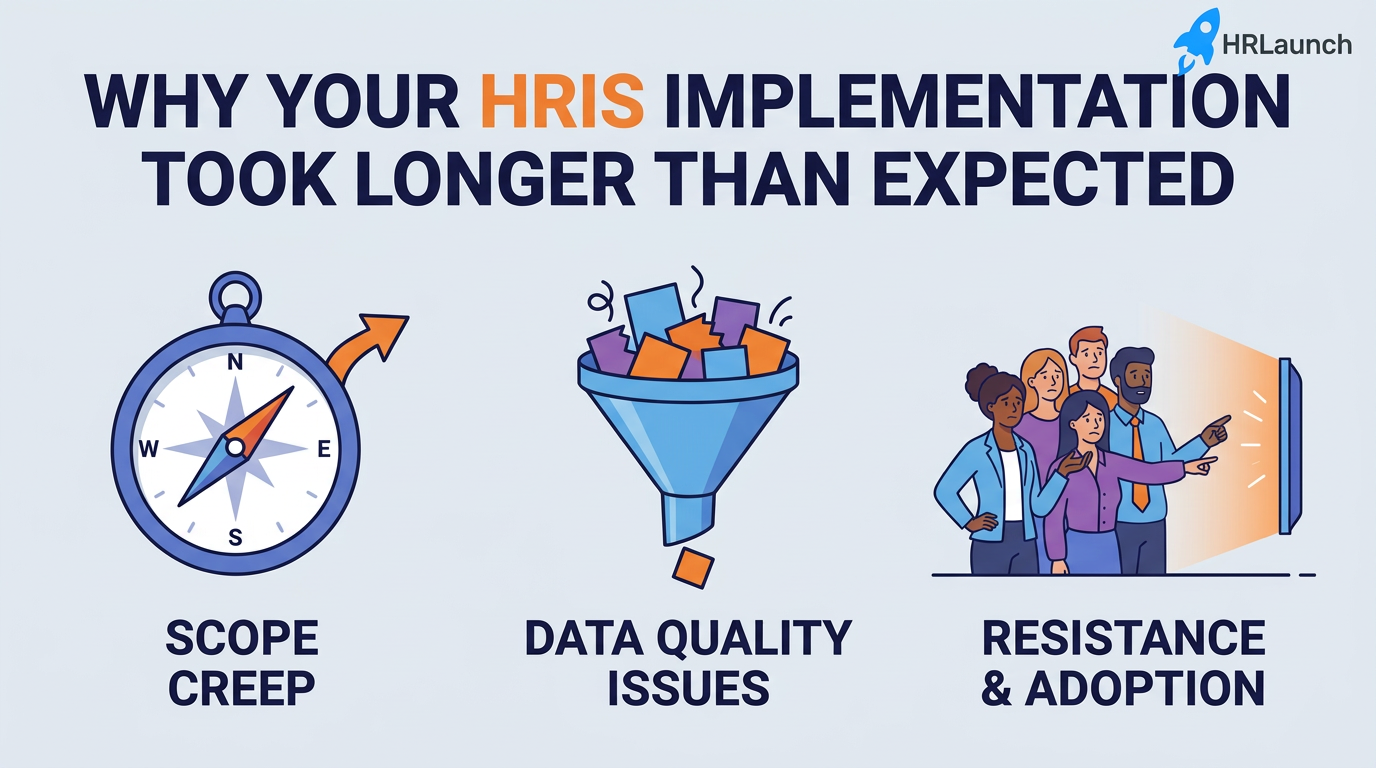 Why Your HRIS Implementation Took Longer Than Expected (And What That Signals)