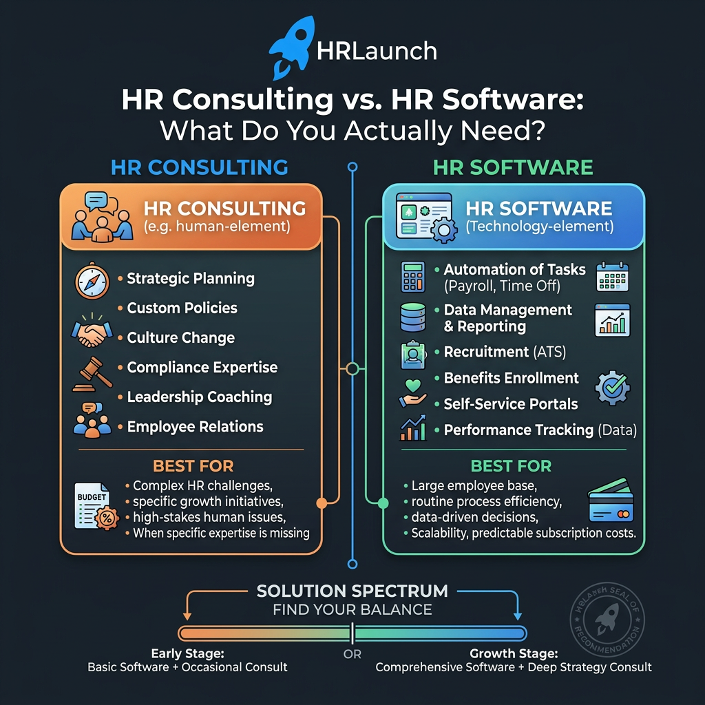 HR Consulting vs HR Software: What Do You Actually Need?
