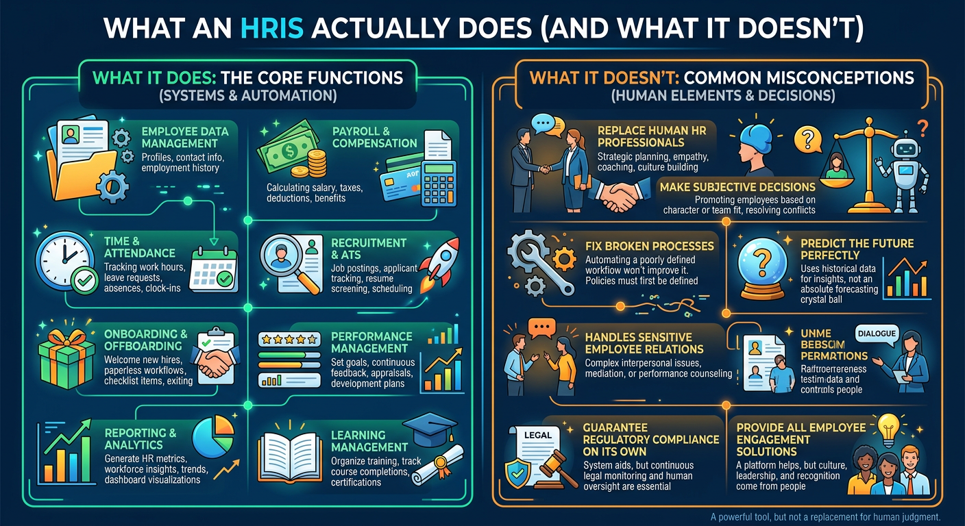 What an HRIS Actually Does (And What It Doesn’t)