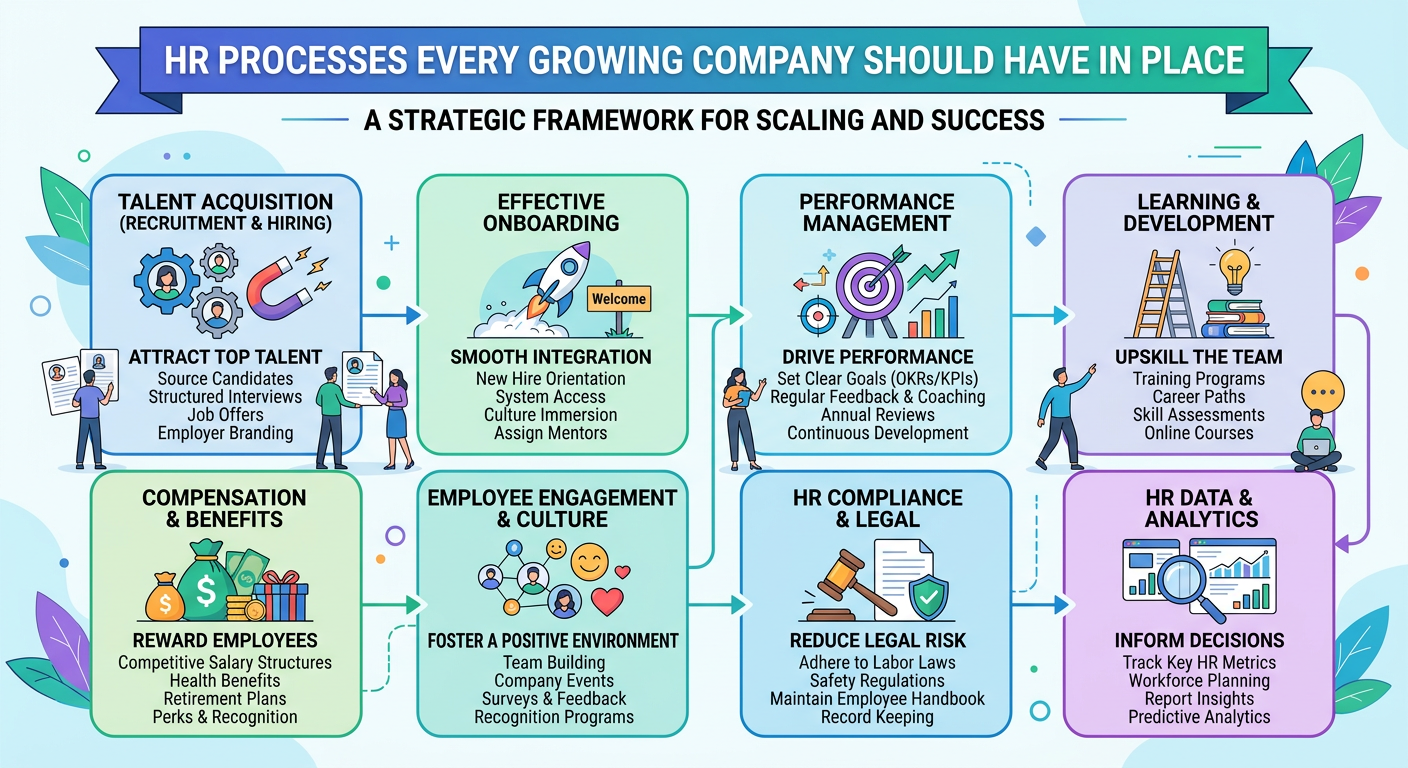 HR Processes Every Growing Company Should Have in Place