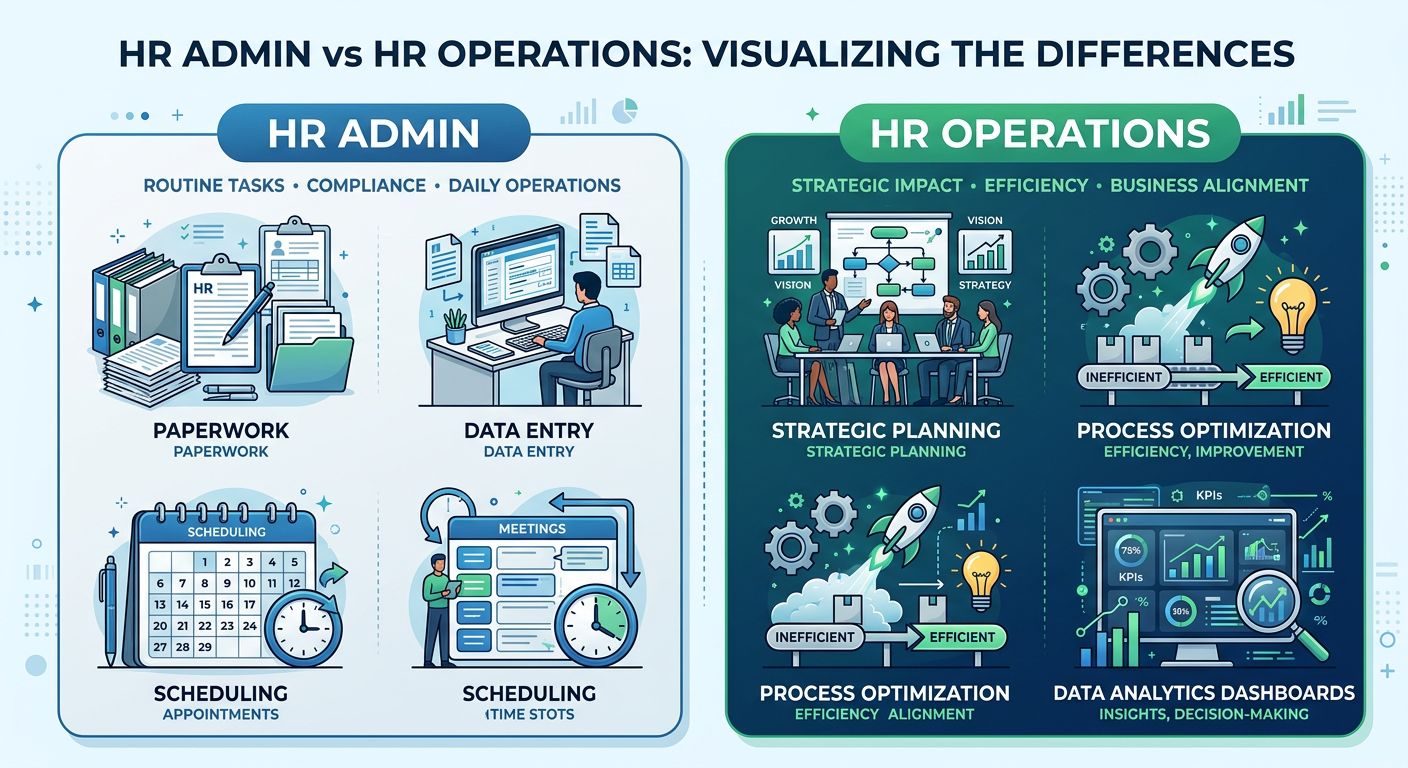The Difference Between HR Admin Work and HR Operations